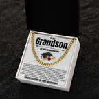 Grandson Graduation Gifts from Grandma, Grandpa, Grandson Graduation Gifts Ideas, Meaningful Grandson Gifts, Cuban Chain Necklace