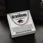 Grandson Graduation Gifts from Grandma, Grandpa, Grandson Graduation Gifts Ideas, Meaningful Grandson Gifts, Cuban Chain Necklace