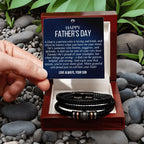 Meaningful Dad Fathers Day Gifts, Leather Bracelet, Best Fathers Day Gifts for Dad from Son, Dad Fathers Day Present, Son to Dad Gifts Ideas