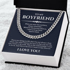 Boyfriend Cuban Chain Necklace, Promise Necklace For Boyfriend, Gifts For Boyfriend, Birthday, Christmas, Valentines Day Gift For Boyfriend
