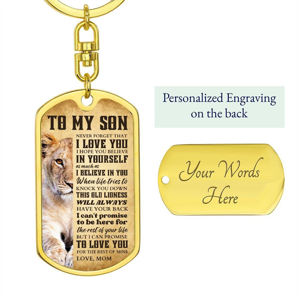 To My Son Never Forget That I Love You, Son Graduation Gifts, Motivational Gift for Son, Son Birthday Gifts, Mom to Son Gifts, Unique Gifts