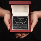 Granddaughter Graduation Gift from Grandma & Grandpa, Gift for Granddaughter Graduation, Granddaughter Graduation Necklace, Name Necklace