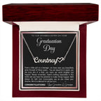 Granddaughter Graduation Gift from Grandma & Grandpa, Gift for Granddaughter Graduation, Granddaughter Graduation Necklace, Name Necklace
