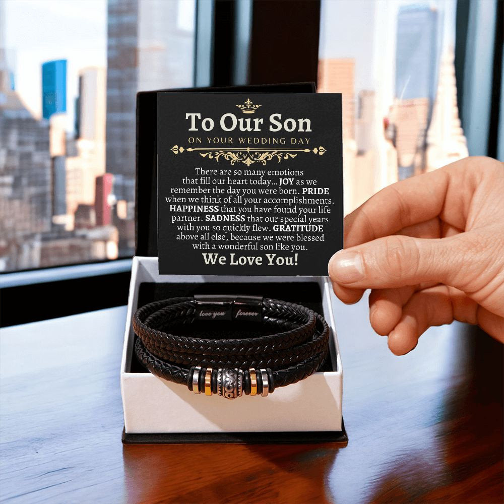 Groom Gift from Mom & Dad, To Our Son on Your Wedding Day, Son Wedding Day Gift, Gift for Son on Wedding Day, Parents to Son Wedding Gifts