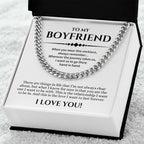 Boyfriend Cuban Chain Necklace, Promise Necklace For Boyfriend, Gifts For Boyfriend, Birthday, Christmas, Valentines Day Gift For Boyfriend