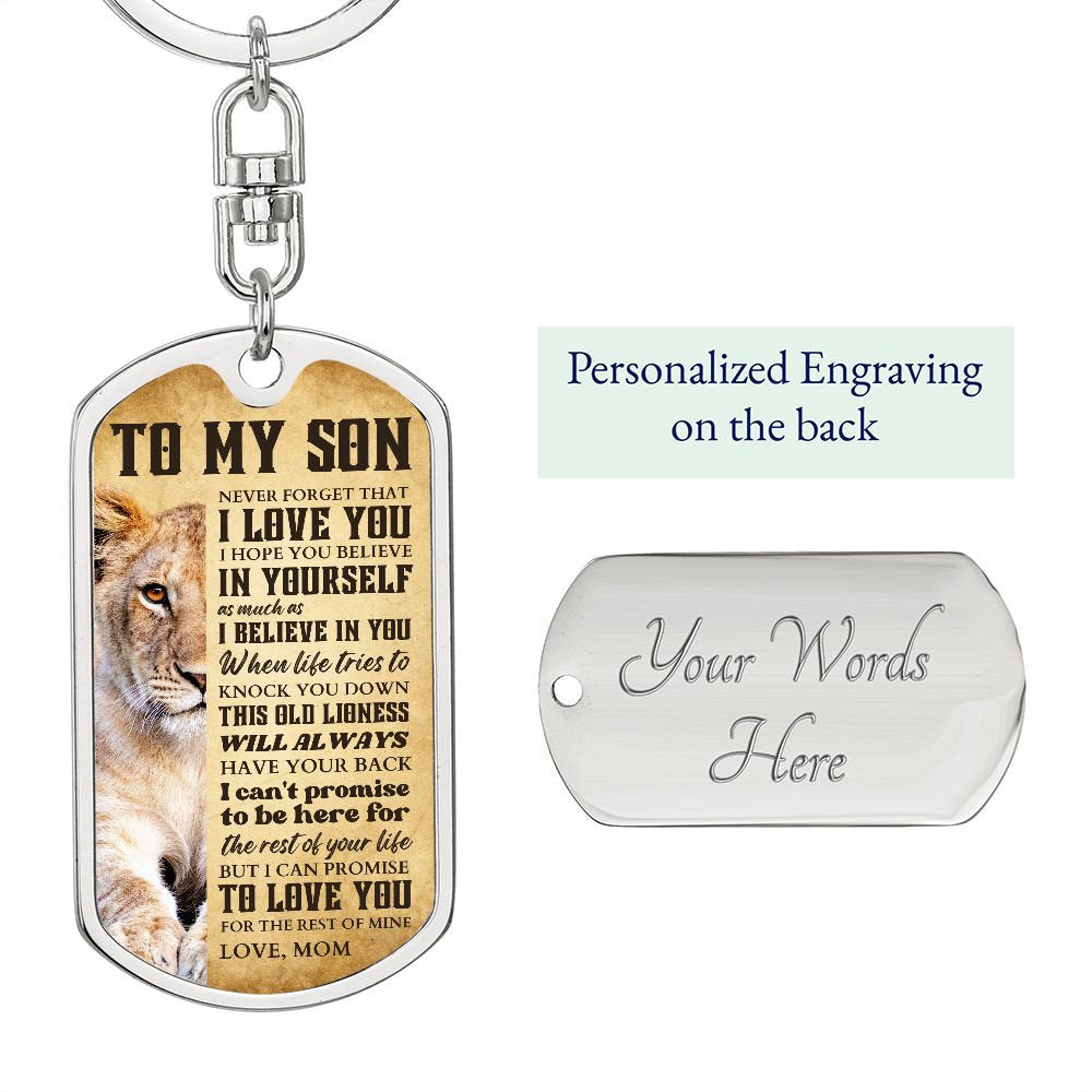 To My Son Never Forget That I Love You, Son Graduation Gifts, Motivational Gift for Son, Son Birthday Gifts, Mom to Son Gifts, Unique Gifts