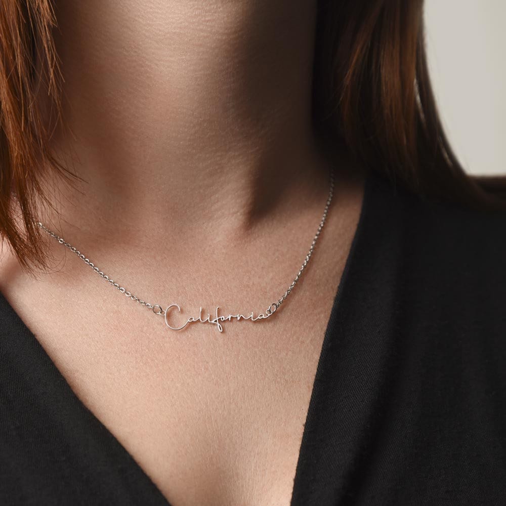 Granddaughter Graduation Gift from Grandma & Grandpa, Gift for Granddaughter Graduation, Granddaughter Graduation Necklace, Name Necklace