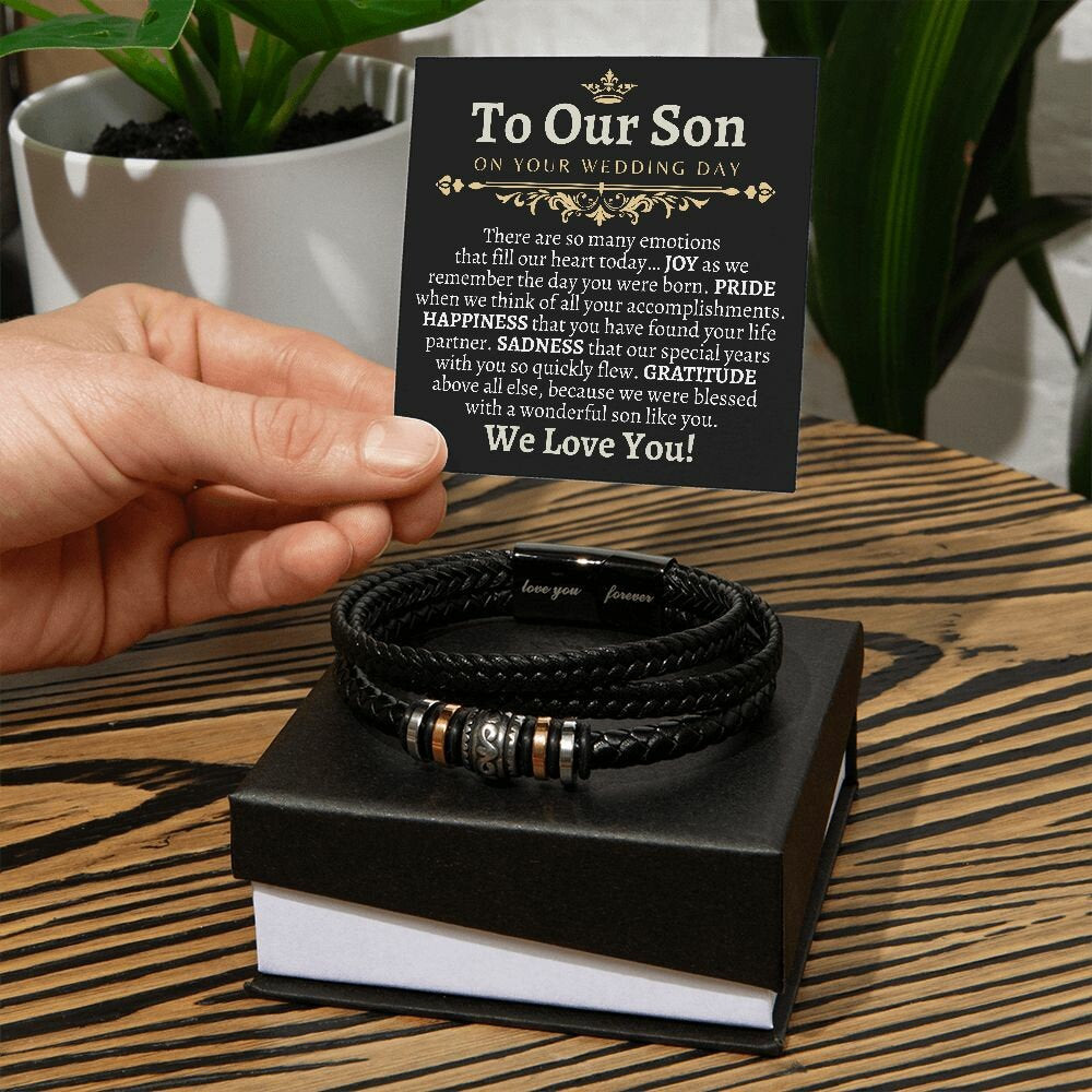 Groom Gift from Mom & Dad, To Our Son on Your Wedding Day, Son Wedding Day Gift, Gift for Son on Wedding Day, Parents to Son Wedding Gifts