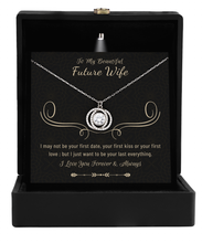 Load image into Gallery viewer, Future Wife Necklace, Fiance on Engagement, Fiancee Birthday Gift, Future Wife Gift, Christmas Gift, Love Knot Necklace, To My Future Wife
