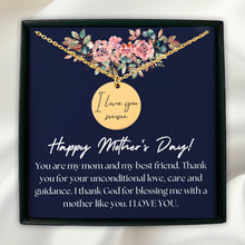 Load image into Gallery viewer, Best Mothers Day Gift from Daughter, Mothers Day Gift from Son, Handwritten Message Necklace
