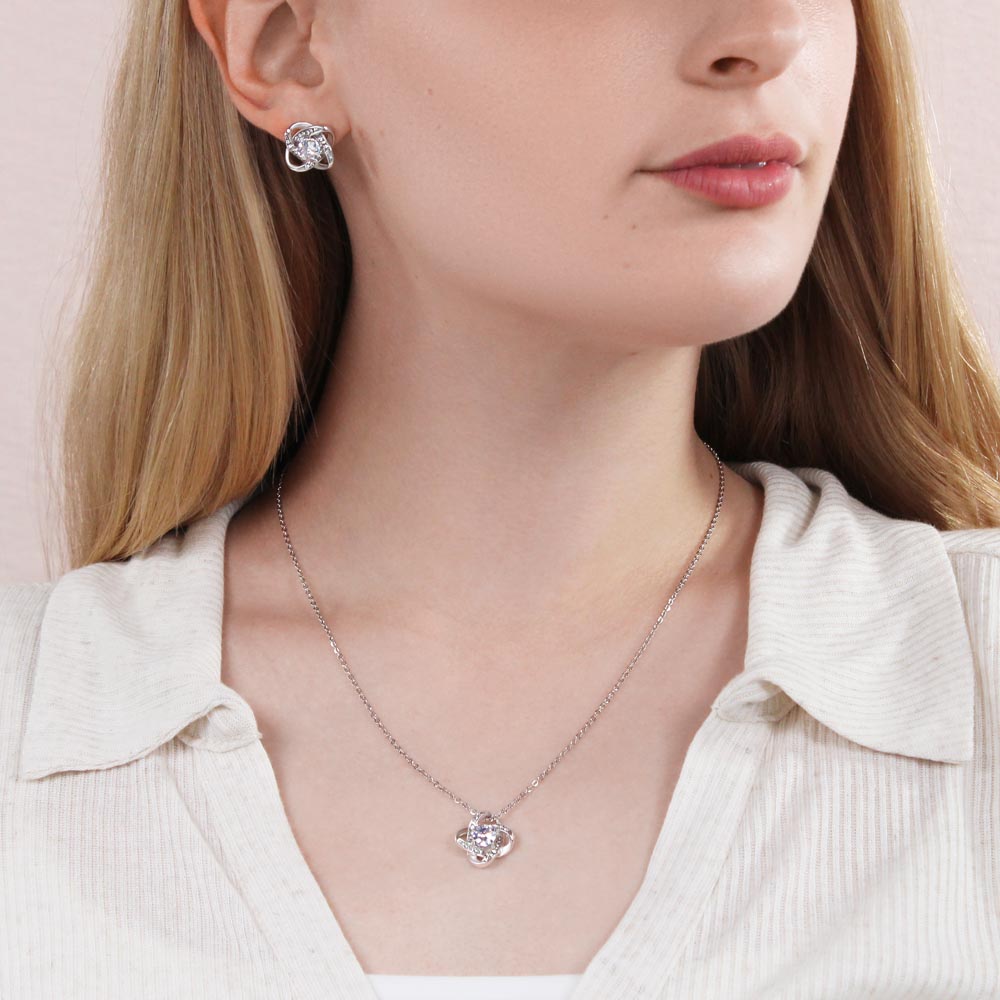 Best Friend 36th Birthday Gift - Love Knot Necklace