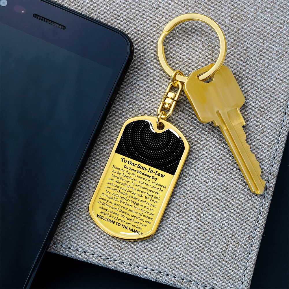 To Our Son In Law On His Wedding Day, Groom Gift from Mother In Law Father In Law, Small Wedding Gift for Son In Law, Custom Son In Law Gift