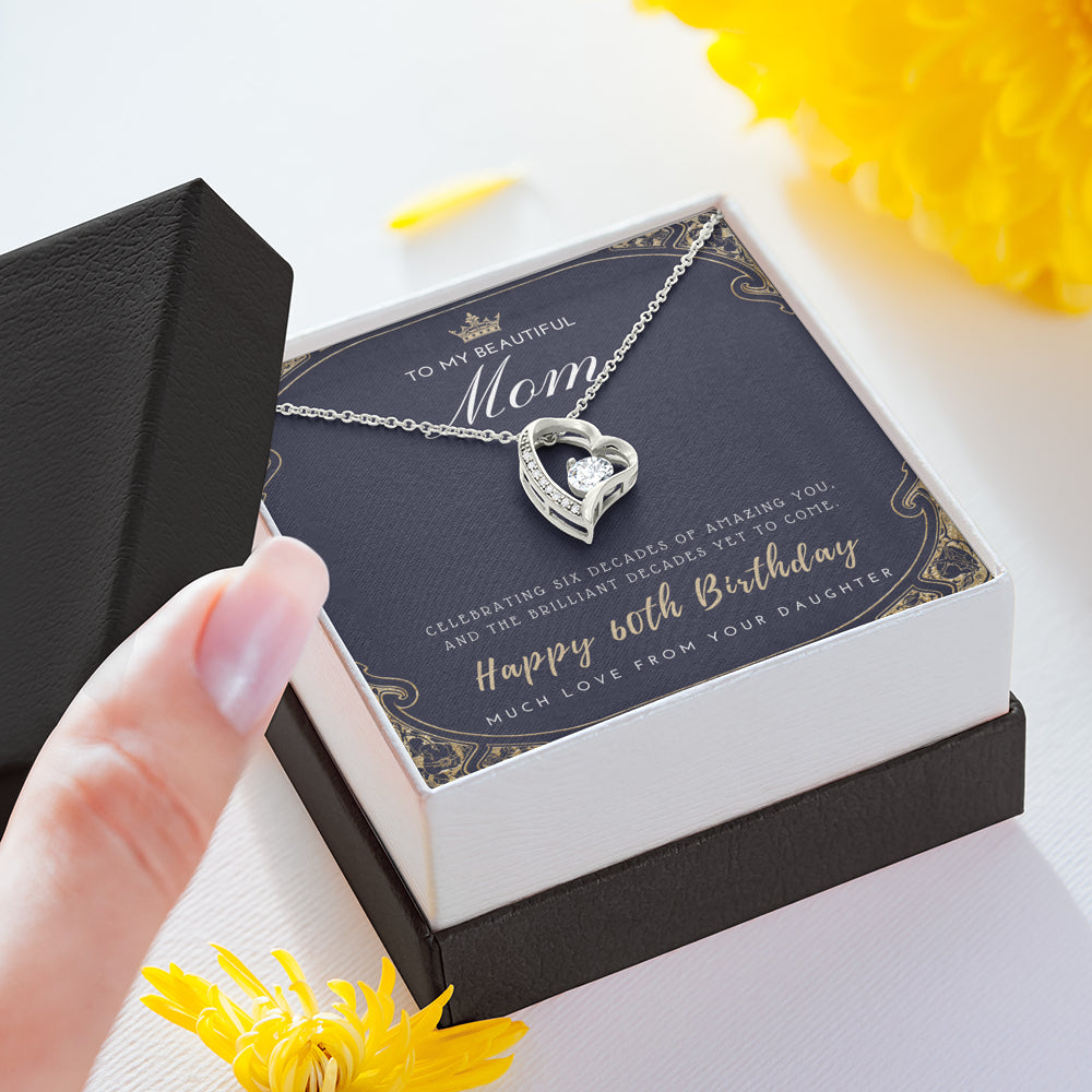 60th Birthday Gift for Mom from Daughter | 60th Birthday Gifts for Women | Necklace for Her | 6 Decade Jewelry | 60 Years Old | 60th Birthday Gift Necklace | Jewelry Gift For Her