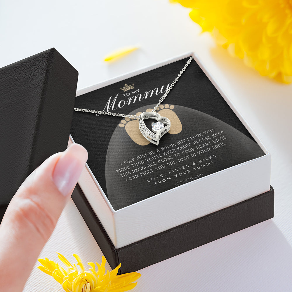 Mom to be gift | New Mommy Gift Necklace | Pregnant Wife Gift | I May Just Be A Bump But I Love You | To mummy from bump | To Mommy to be