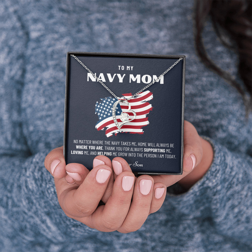 Military Mom Gift, Navy Mom Mothers Day, Navy Mom Gift, Deployment Gift, Navy Mom Necklace from Son, Military, Deploy Gift, Best Navy Mom