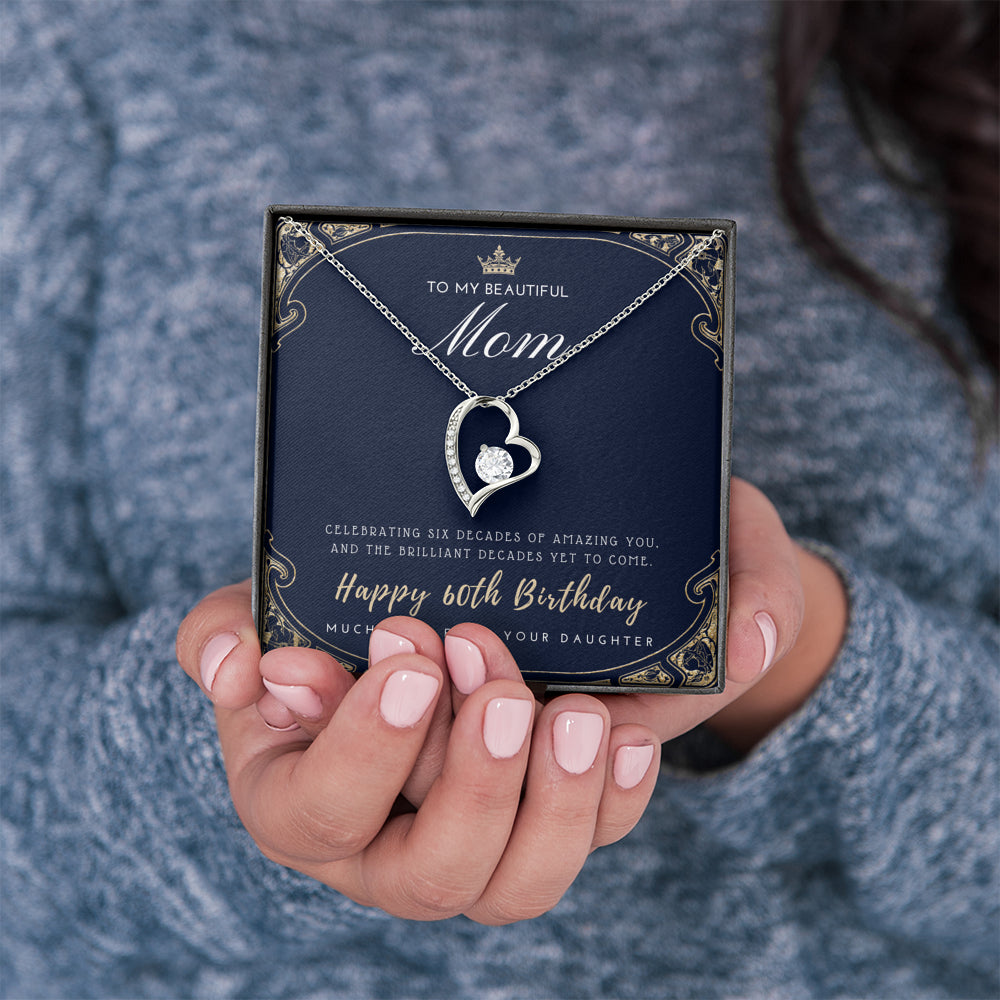 60th Birthday Gift for Mom from Daughter | 60th Birthday Gifts for Women | Necklace for Her | 6 Decade Jewelry | 60 Years Old | 60th Birthday Gift Necklace | Jewelry Gift For Her
