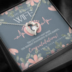 Gift for Pregnant Wife | Mom to be gift | New Mommy Necklace | To Mommy to be | New Mom Jewelry | Forever Love Necklace | Badass Mom Heart Necklace | Badass Wife Gift