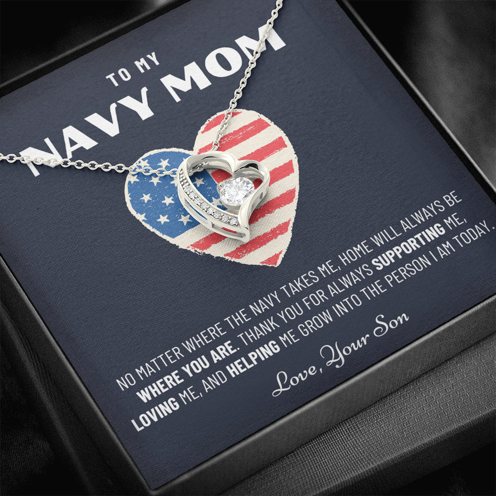 Military Mom Gift, Navy Mom Mothers Day, Navy Mom Gift, Deployment Gift, Navy Mom Necklace from Son, Military, Deploy Gift, Best Navy Mom