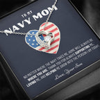 Military Mom Gift, Navy Mom Mothers Day, Navy Mom Gift, Deployment Gift, Navy Mom Necklace from Son, Military, Deploy Gift, Best Navy Mom