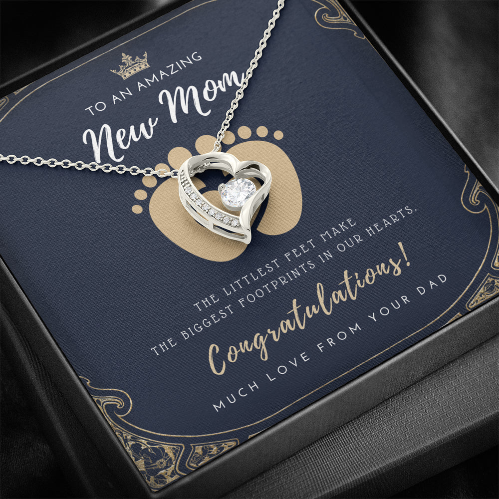 Daughter Pregnancy Gift From Dad | Mom to be gift | New Mommy Necklace | To Mommy to be | New Mom Jewelry | First Mommy Gift