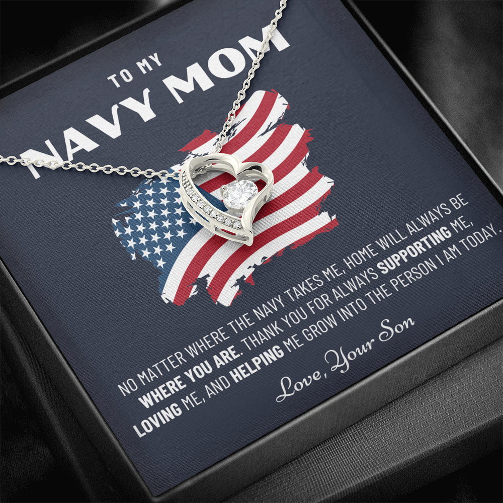 Military Mom Gift, Navy Mom Mothers Day, Navy Mom Gift, Deployment Gift, Navy Mom Necklace from Son, Military, Deploy Gift, Best Navy Mom