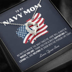 Military Mom Gift, Navy Mom Mothers Day, Navy Mom Gift, Deployment Gift, Navy Mom Necklace from Son, Military, Deploy Gift, Best Navy Mom