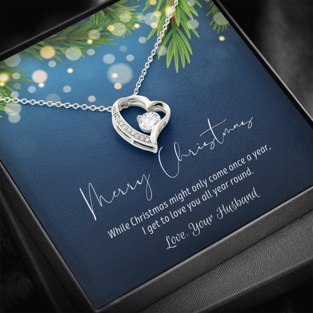 Christmas Gift for Wife, Love Knot Necklace for Wife, Christmas Present for Wife, Christmas Gift for Love