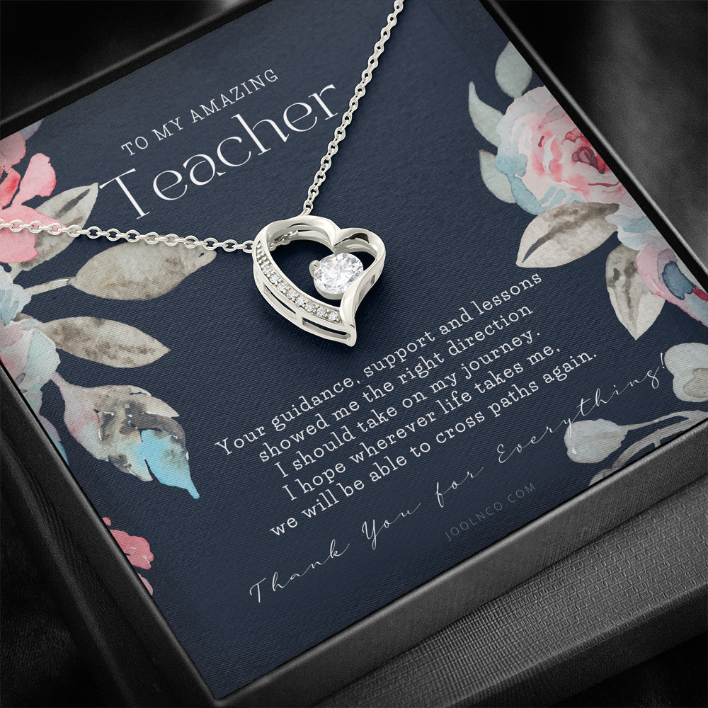 Teacher Gift, Gift for Teacher Necklace, A Truly Amazing Teacher Appreciation Gift