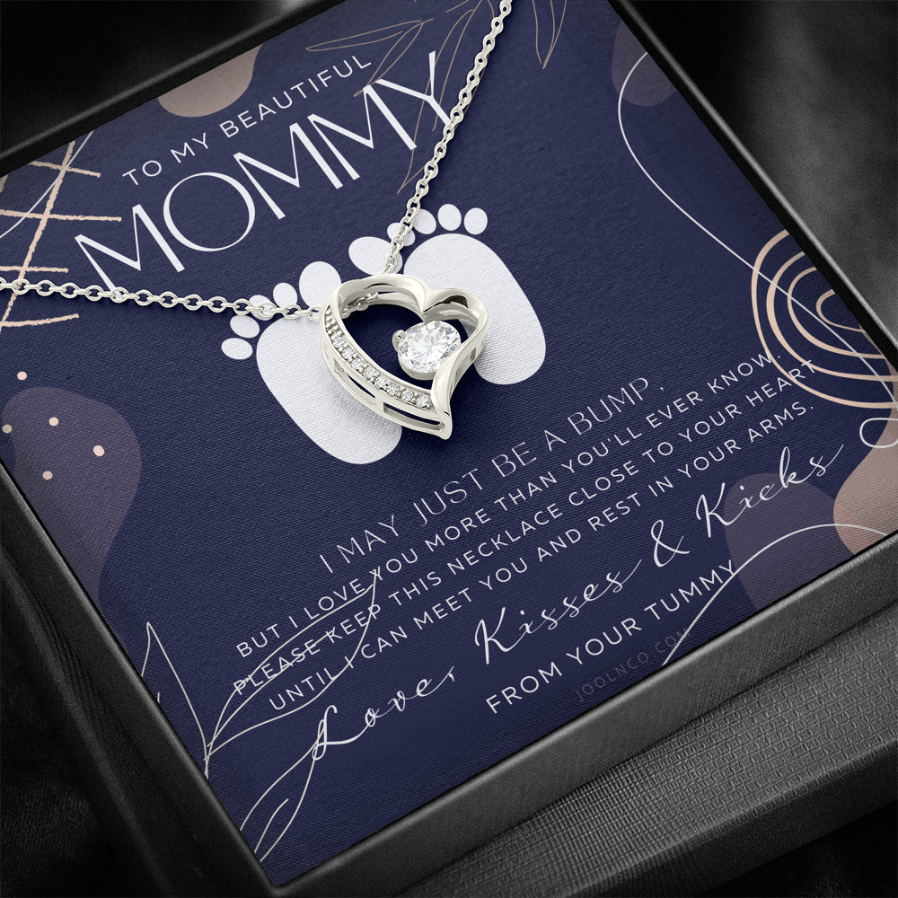 Mom to be gift | New Mommy Gift Necklace | Pregnant Wife Gift | I May Just Be A Bump But I Love You | To mummy from bump | To Mommy to be