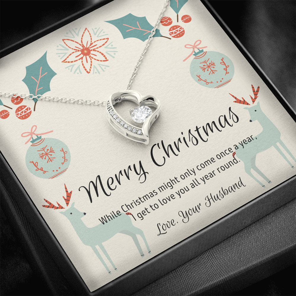 Christmas Gift for Wife, Love Knot Necklace for Wife, Christmas Present for Wife, Christmas Gift for Love