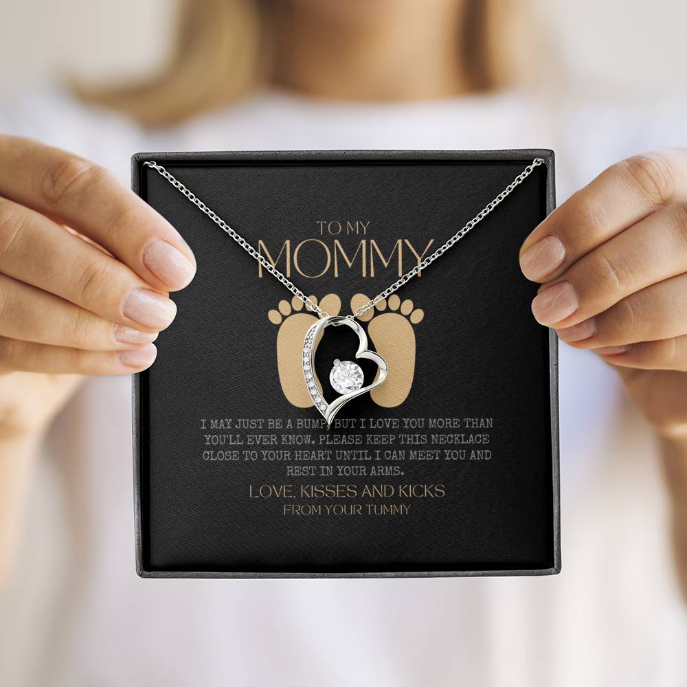 Baby shower gift | New Mommy Necklace | Pregnant Wife Gift | To My Mommy | I May Just Be A Bump But I Love You More Than You Ever Know | To mummy from bump | To Mommy to be | Pregnancy Gift for First Time Mom | New Mom in Hospital | Gift for Pregnant Wife