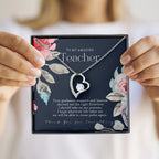 Teacher Gift, Gift for Teacher Necklace, A Truly Amazing Teacher Appreciation Gift