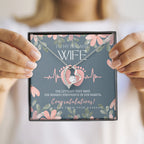 Gift for Pregnant Wife | Mom to be gift | New Mommy Necklace | To Mommy to be | New Mom Jewelry | Forever Love Necklace | Badass Mom Heart Necklace | Badass Wife Gift