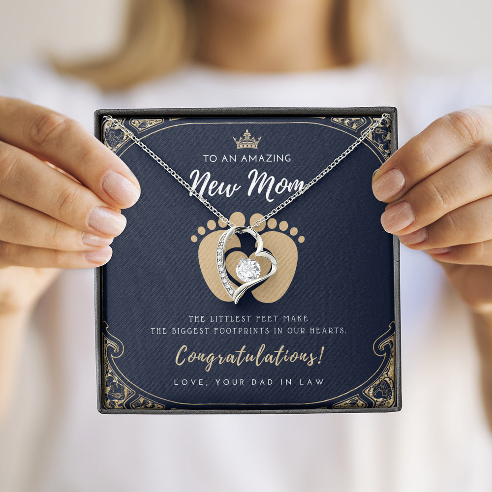 Daughter In Law Pregnancy Gift | Mom to be gift | New Mommy Necklace | To Mommy to be | New Mom Jewelry | From Dad In Law