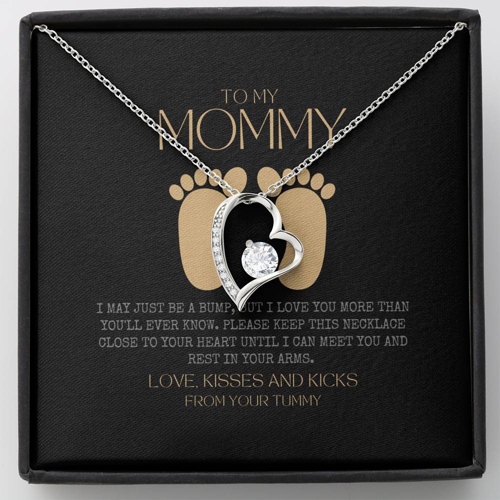 Baby shower gift | New Mommy Necklace | Pregnant Wife Gift | To My Mommy | I May Just Be A Bump But I Love You More Than You Ever Know | To mummy from bump | To Mommy to be | Pregnancy Gift for First Time Mom | New Mom in Hospital | Gift for Pregnant Wife