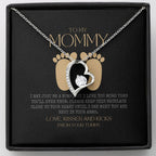 Baby shower gift | New Mommy Necklace | Pregnant Wife Gift | To My Mommy | I May Just Be A Bump But I Love You More Than You Ever Know | To mummy from bump | To Mommy to be | Pregnancy Gift for First Time Mom | New Mom in Hospital | Gift for Pregnant Wife