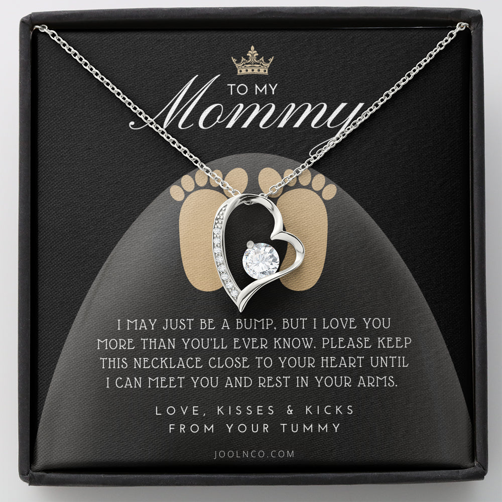 Mom to be gift | New Mommy Gift Necklace | Pregnant Wife Gift | I May Just Be A Bump But I Love You | To mummy from bump | To Mommy to be