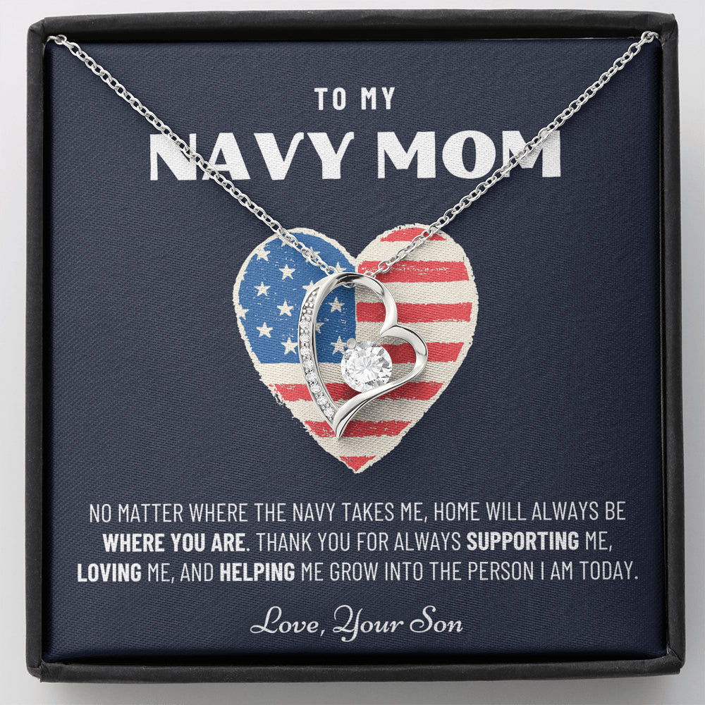 Military Mom Gift, Navy Mom Mothers Day, Navy Mom Gift, Deployment Gift, Navy Mom Necklace from Son, Military, Deploy Gift, Best Navy Mom