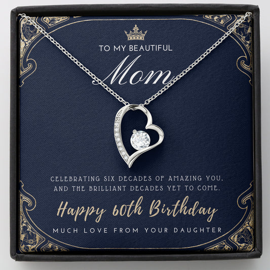 60th Birthday Gift for Mom from Daughter | 60th Birthday Gifts for Women | Necklace for Her | 6 Decade Jewelry | 60 Years Old | 60th Birthday Gift Necklace | Jewelry Gift For Her