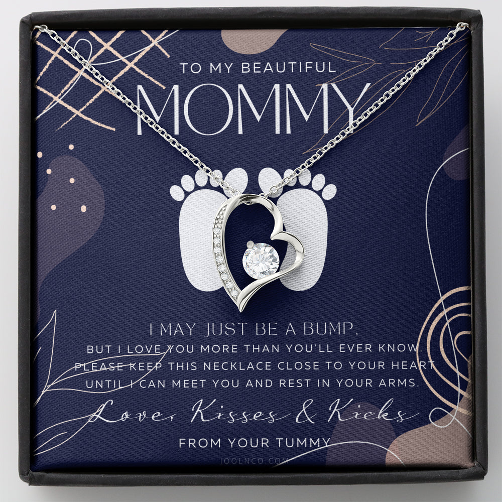 Mom to be gift | New Mommy Gift Necklace | Pregnant Wife Gift | I May Just Be A Bump But I Love You | To mummy from bump | To Mommy to be