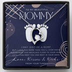 Mom to be gift | New Mommy Gift Necklace | Pregnant Wife Gift | I May Just Be A Bump But I Love You | To mummy from bump | To Mommy to be