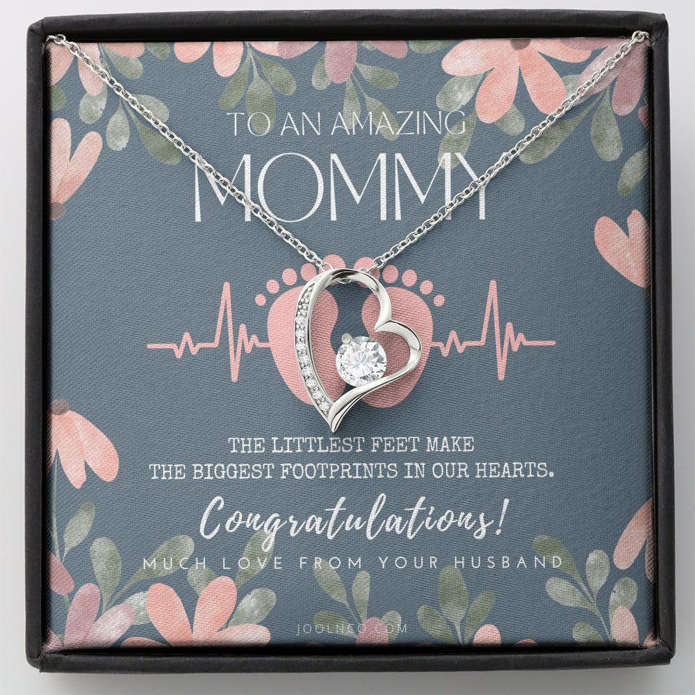 Gift for Pregnant Wife | Mom to be gift | New Mommy Necklace | To Mommy to be | New Mom Jewelry | Forever Love Necklace