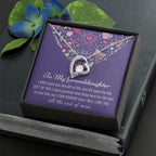 christmas gift, Heart Necklace, heart jewelry, heart gift daughter, christmas necklace, interlocking gift, meaningful gift, unique gift, Granddaughter gift, to my Granddaughter, Granddaughter xmas, gift from grandma, Granddaughter