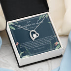 Daughter-In-Law Gift Necklace, Wedding Gift, Jewelry From Mother-In Law, Gift for Bride, Daughter-In-Heart