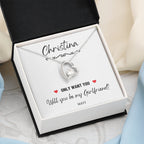Girlfriend Proposal Ideas, Will You Be My Girlfriend Gift, Asking Out Girlfriend, Will You Be My Girlfriend Proposal Necklace