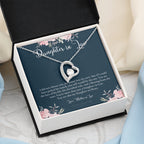 Daughter-In-Law Gift Necklace, Wedding Gift, Jewelry From Mother-In Law, Gift for Bride, Daughter-In-Heart