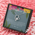 Daughter-In-Law Gift Necklace, Wedding Gift, Jewelry From Mother-In Law, Gift for Bride, Daughter-In-Heart