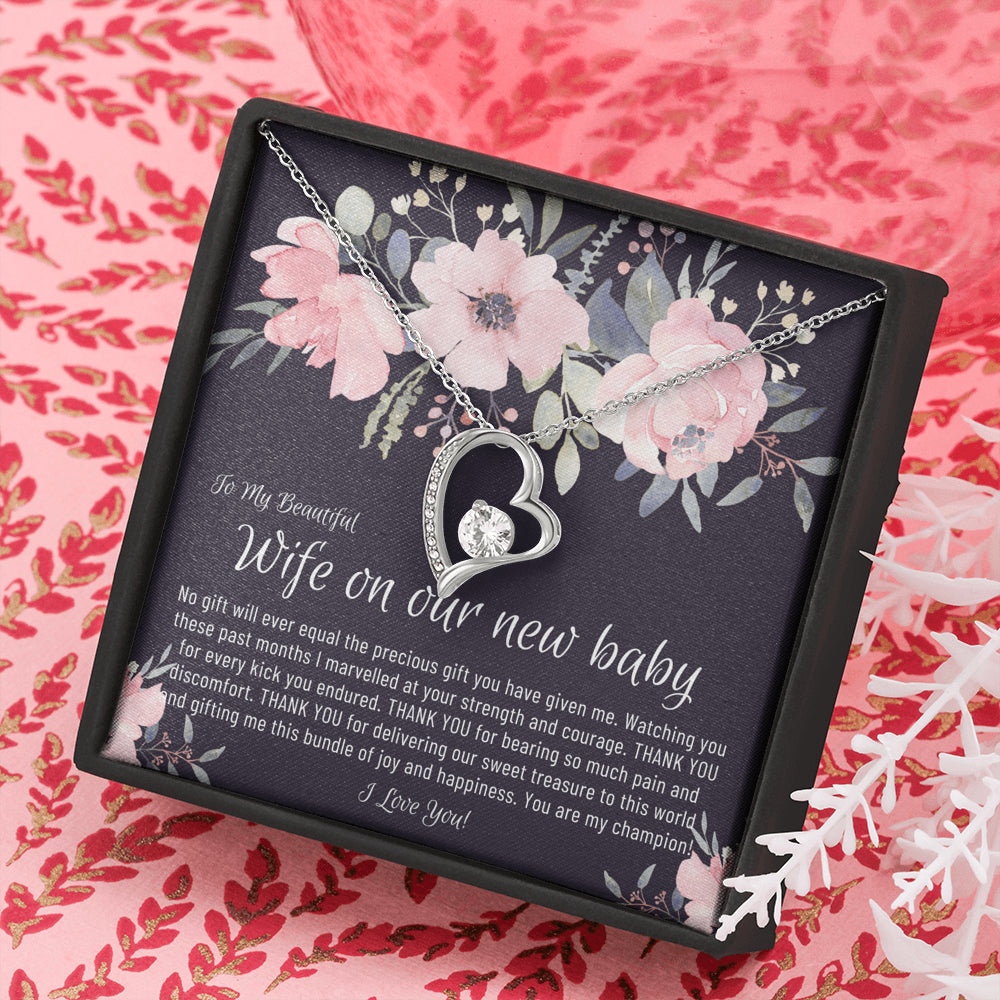 Beautiful Wife on our new baby