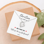 Girlfriend Proposal Ideas, Will You Be My Girlfriend Gift, Asking Out Girlfriend, Will You Be My Girlfriend Proposal Necklace