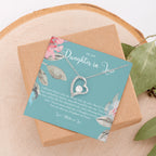 Daughter-In-Law Gift Necklace, Wedding Gift, Jewelry From Mother-In Law, Gift for Bride, Daughter-In-Heart